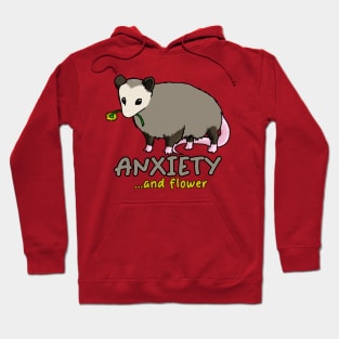 Opossum Anxiety and Flower Hoodie